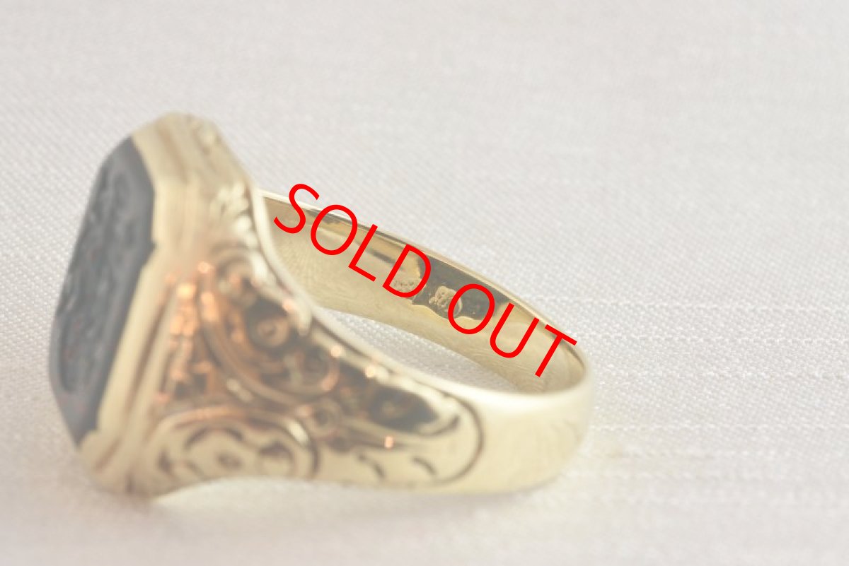 画像6: 4ct,ブラッドストーンインタリオリング (6)