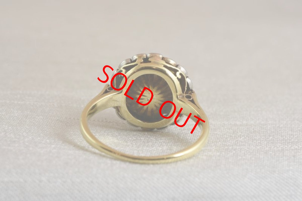 画像4: Sold GOLD,SV・パール・ダイヤモンドリング (4)