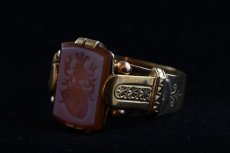 画像6: GOLD,カーネリアンインタリオリング (6)