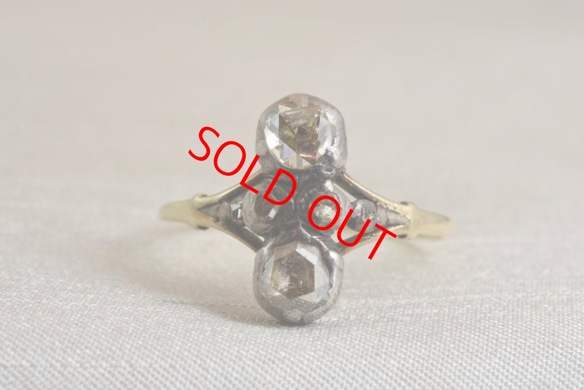 画像1: GOLD,SV・ダイヤモンドリング (1)