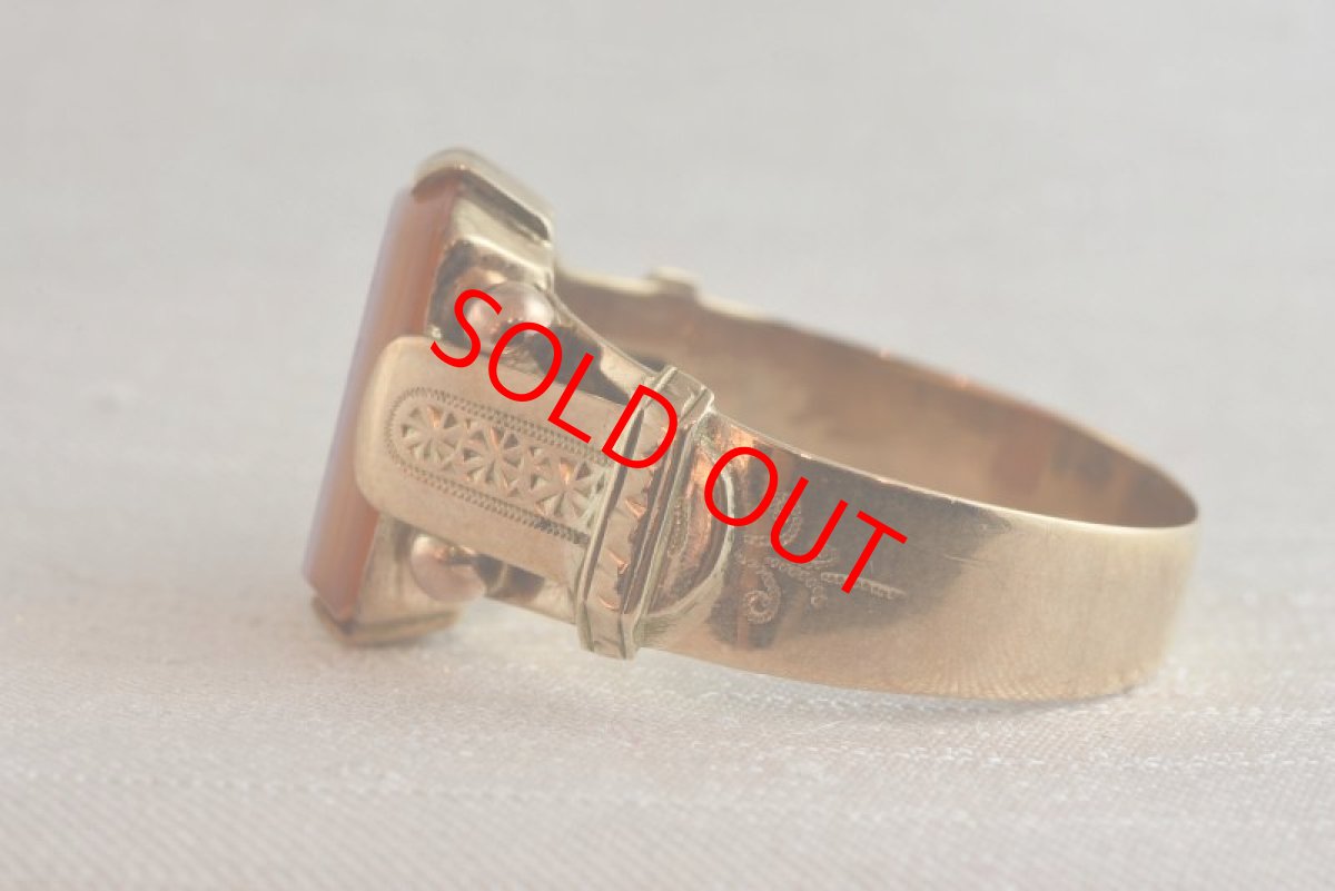 画像3: GOLD,カーネリアンインタリオリング (3)