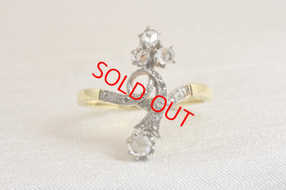 画像1: GOLD,（Pt)ダイヤモンドリング (1)