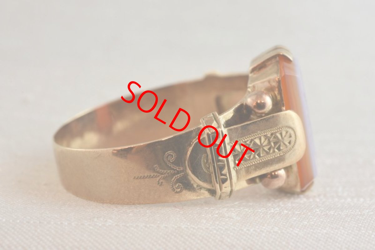 画像5: GOLD,カーネリアンインタリオリング (5)