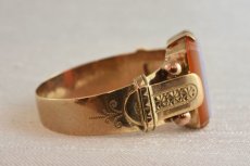 画像5: GOLD,カーネリアンインタリオリング (5)