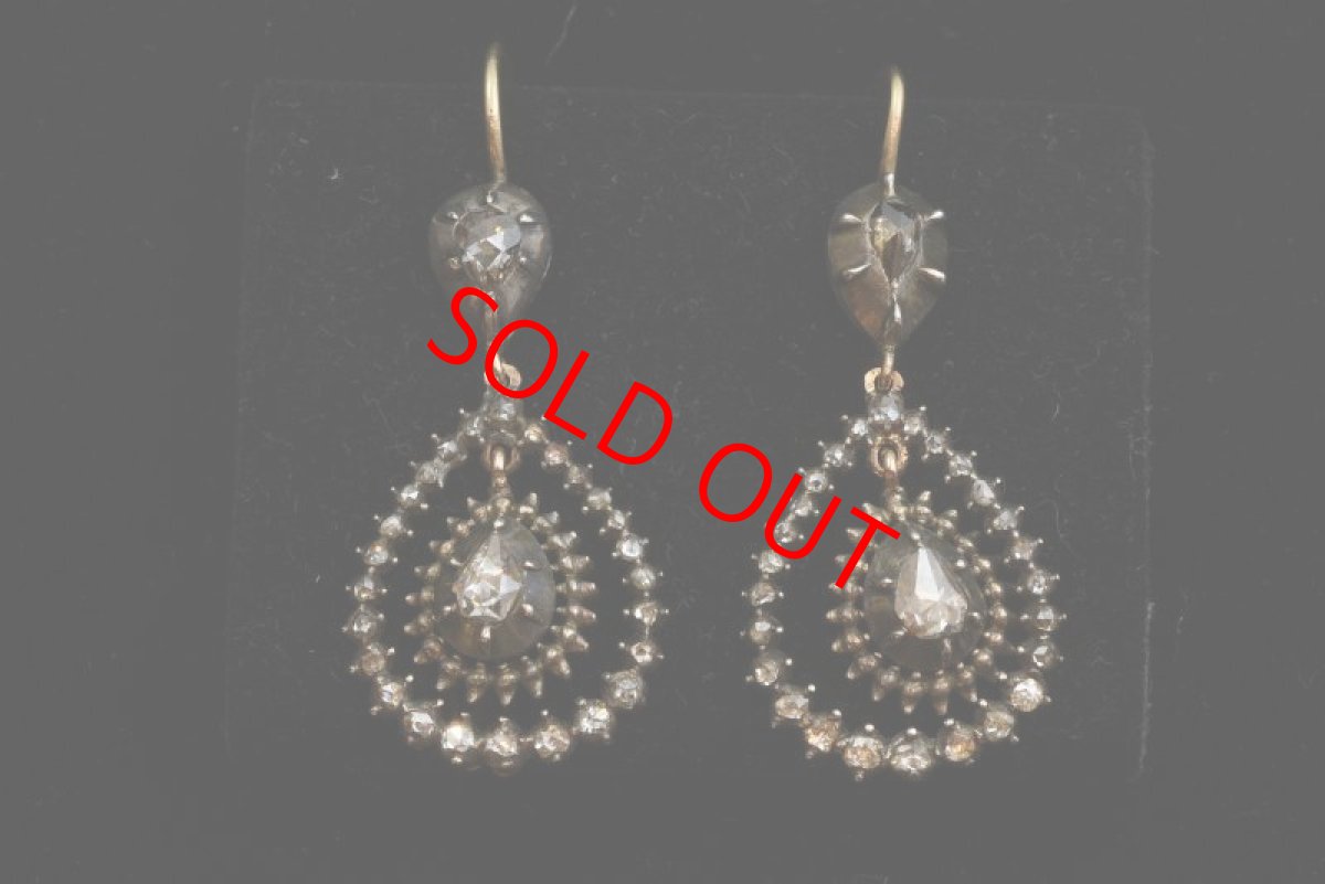 画像4: ゴールド・シルバー・ダイヤモンドイヤリング (4)