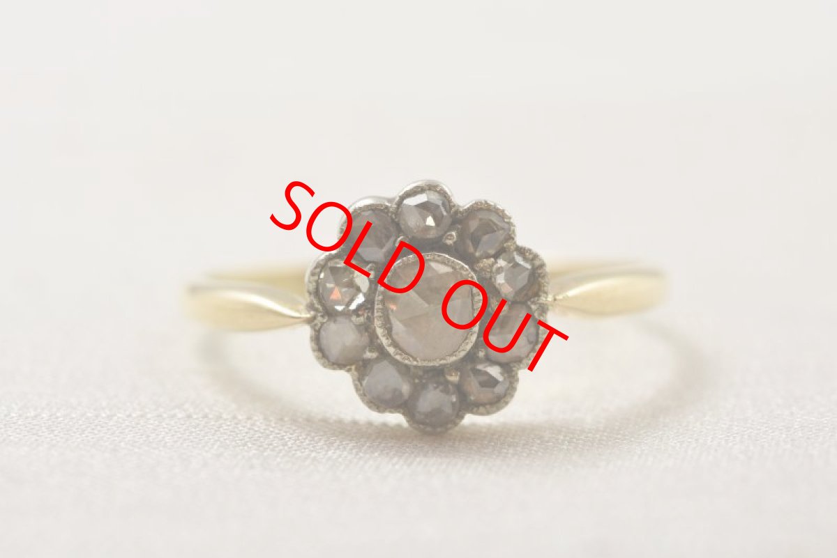 画像1: 14ct，（ｗｇ）ダイヤモンドリング (1)