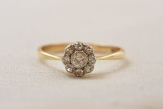 画像1:  Sold 18ct，ダイヤモンドリング (1)