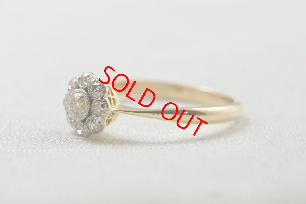 画像2:  Sold 18ct，ダイヤモンドリング (2)