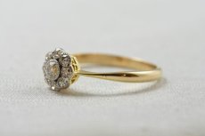 画像2:  Sold 18ct，ダイヤモンドリング (2)