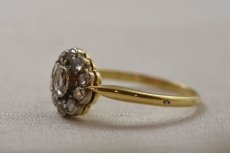 画像2: 14ct，（ｗｇ）ダイヤモンドリング (2)