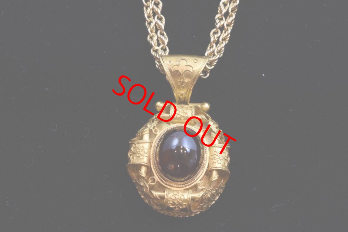 画像7: Sold GOLD.ガーネットペンダント (7)