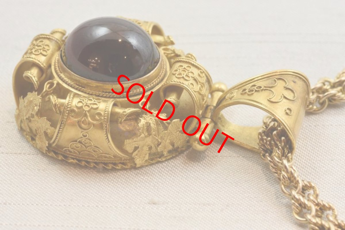 画像5: Sold GOLD.ガーネットペンダント (5)