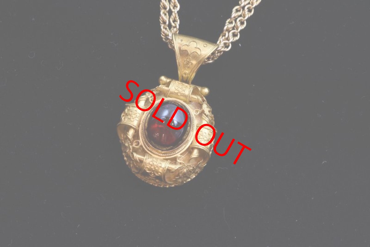 画像8: Sold GOLD.ガーネットペンダント (8)