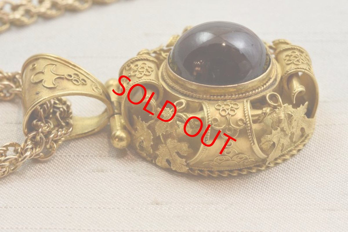 画像6: Sold GOLD.ガーネットペンダント (6)