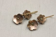 画像4: GOLD.ガーネットイヤリング (4)