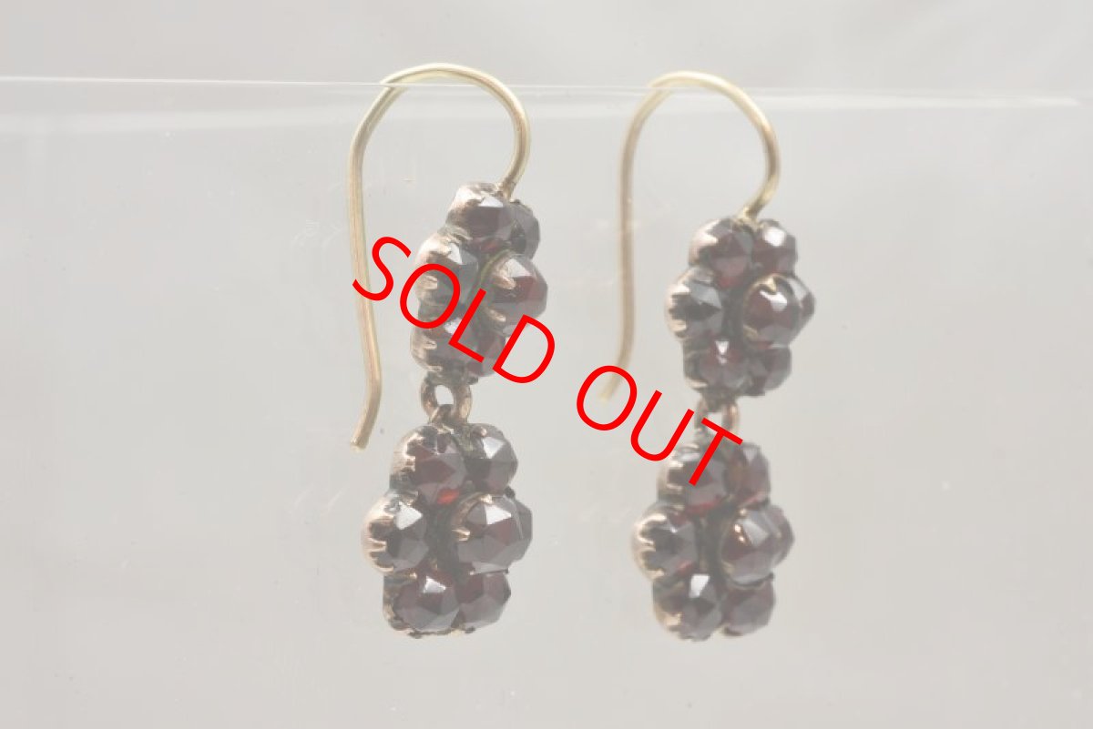 画像3: GOLD.ガーネットイヤリング (3)