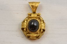 画像1: Sold GOLD.ガーネットペンダント (1)