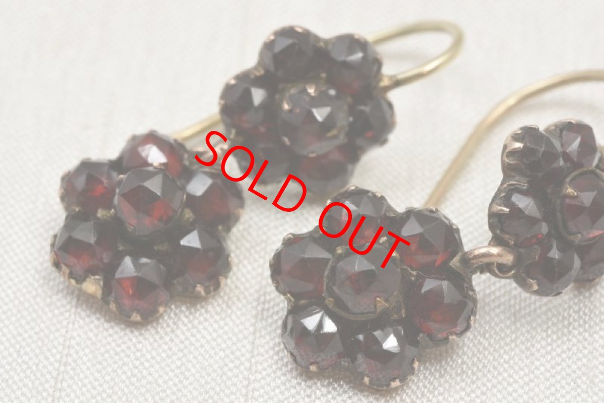 画像5: GOLD.ガーネットイヤリング (5)