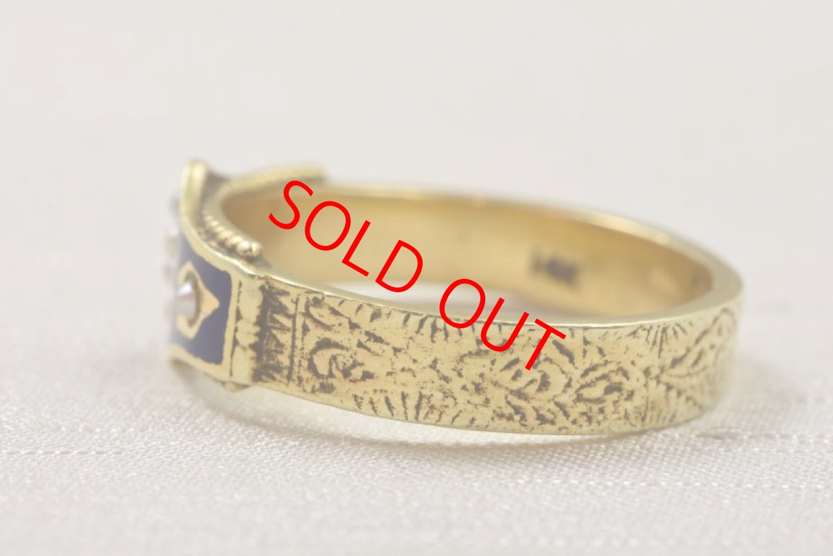 画像3: 14ct．パール エナメルリング (3)