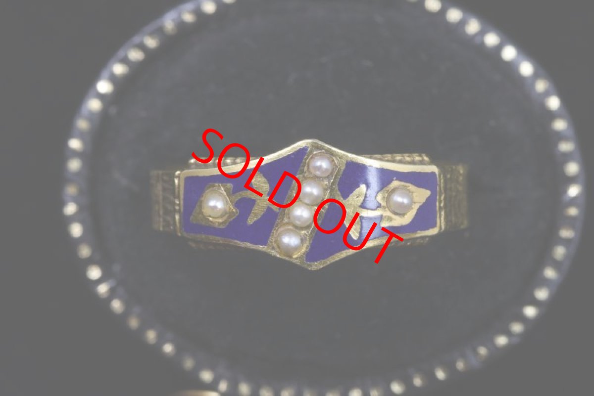 画像7: 14ct．パール エナメルリング (7)