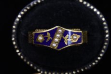 画像7: 14ct．パール エナメルリング (7)
