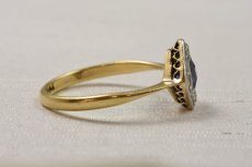 画像6: 18ct．ｐｔ．サファイア ダイヤモンドリング (6)