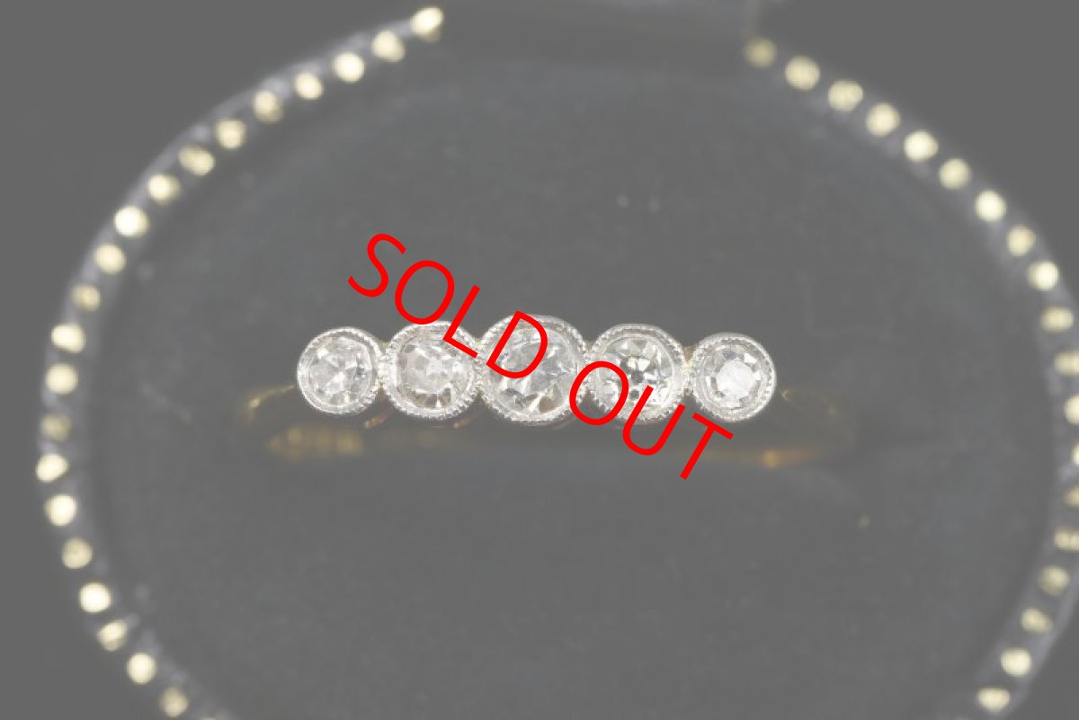 画像7: 18ct.pt.ダイヤモンドリング (7)