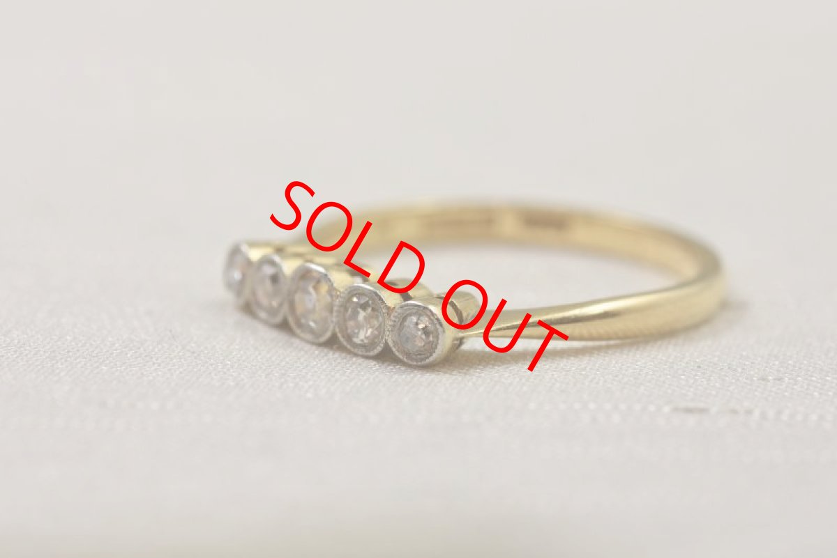 画像2: 18ct.pt.ダイヤモンドリング (2)
