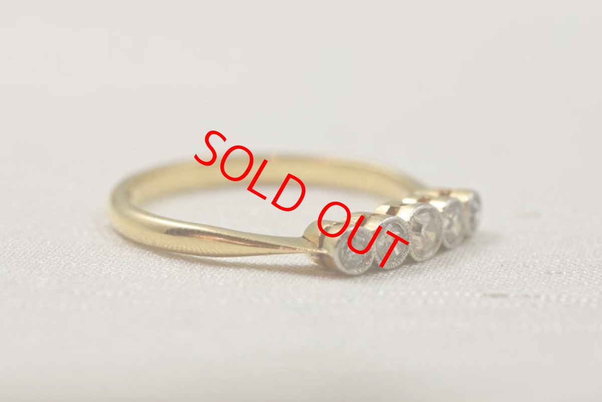 画像5: 18ct.pt.ダイヤモンドリング (5)