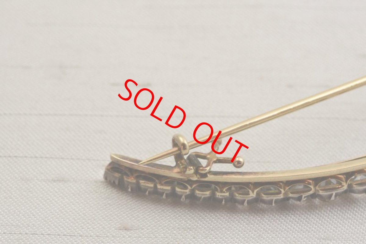 画像4: 18ct.sv.ダイヤモンドブローチ (4)