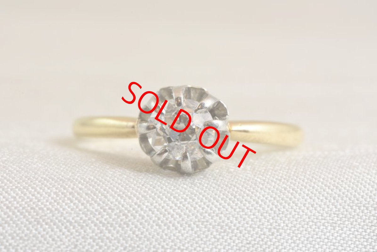 画像1: GOLD.(Pt.)ダイヤモンドリング (1)