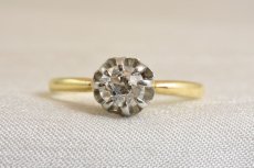 画像1: GOLD.(Pt.)ダイヤモンドリング (1)