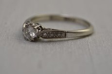 画像2: Sold 18ct．pt．ダイヤモンドリング (2)