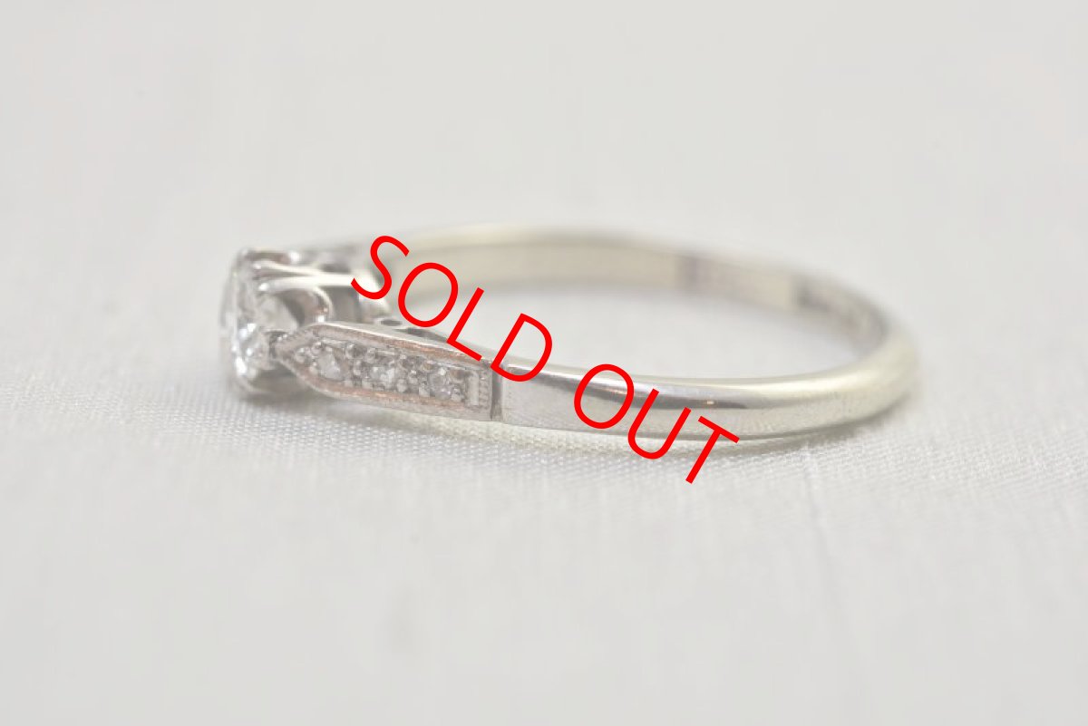 画像3: Sold 18ct．pt．ダイヤモンドリング (3)