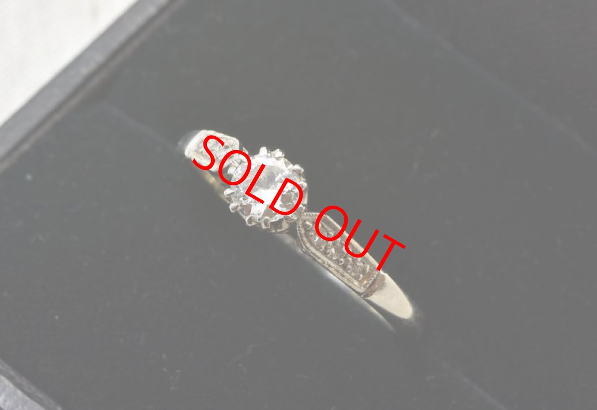 画像7: Sold 18ct．pt．ダイヤモンドリング (7)
