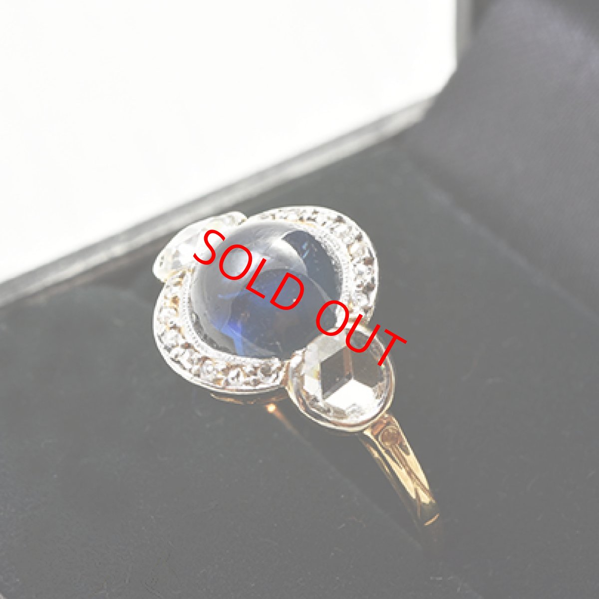 画像6: sold ゴールド・サファイア・ダイヤモンドリング　 (6)