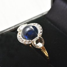 画像6: sold ゴールド・サファイア・ダイヤモンドリング　 (6)