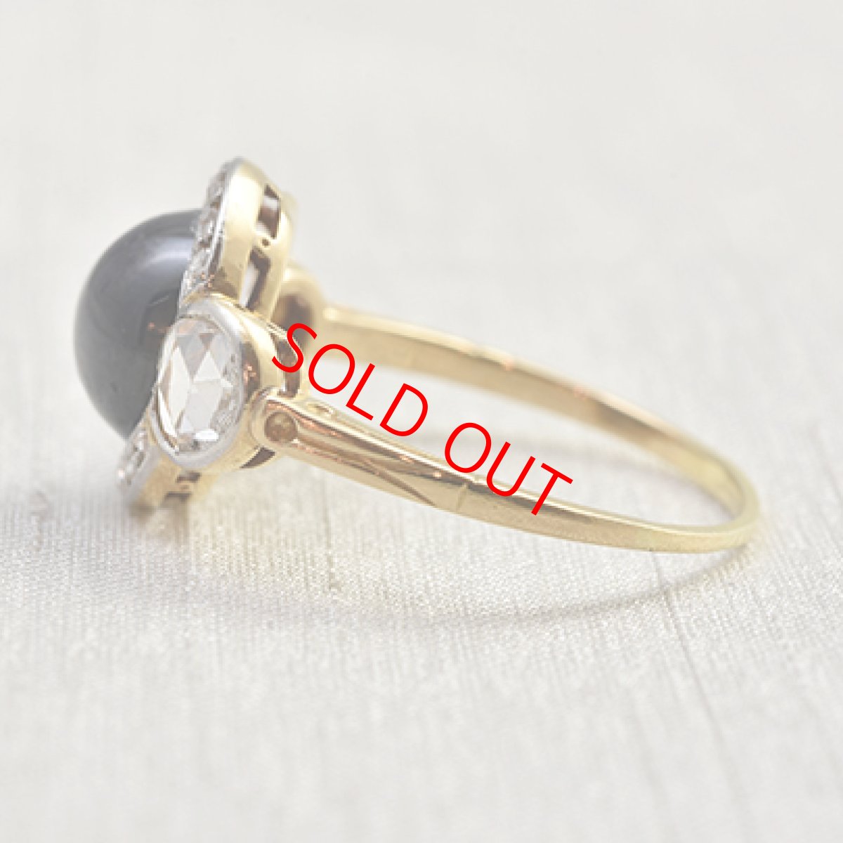 画像3: sold ゴールド・サファイア・ダイヤモンドリング　 (3)