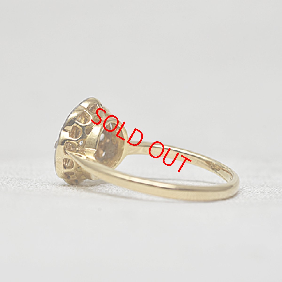 画像3: Sold　18ct, (wg) ダイヤモンドリング (3)