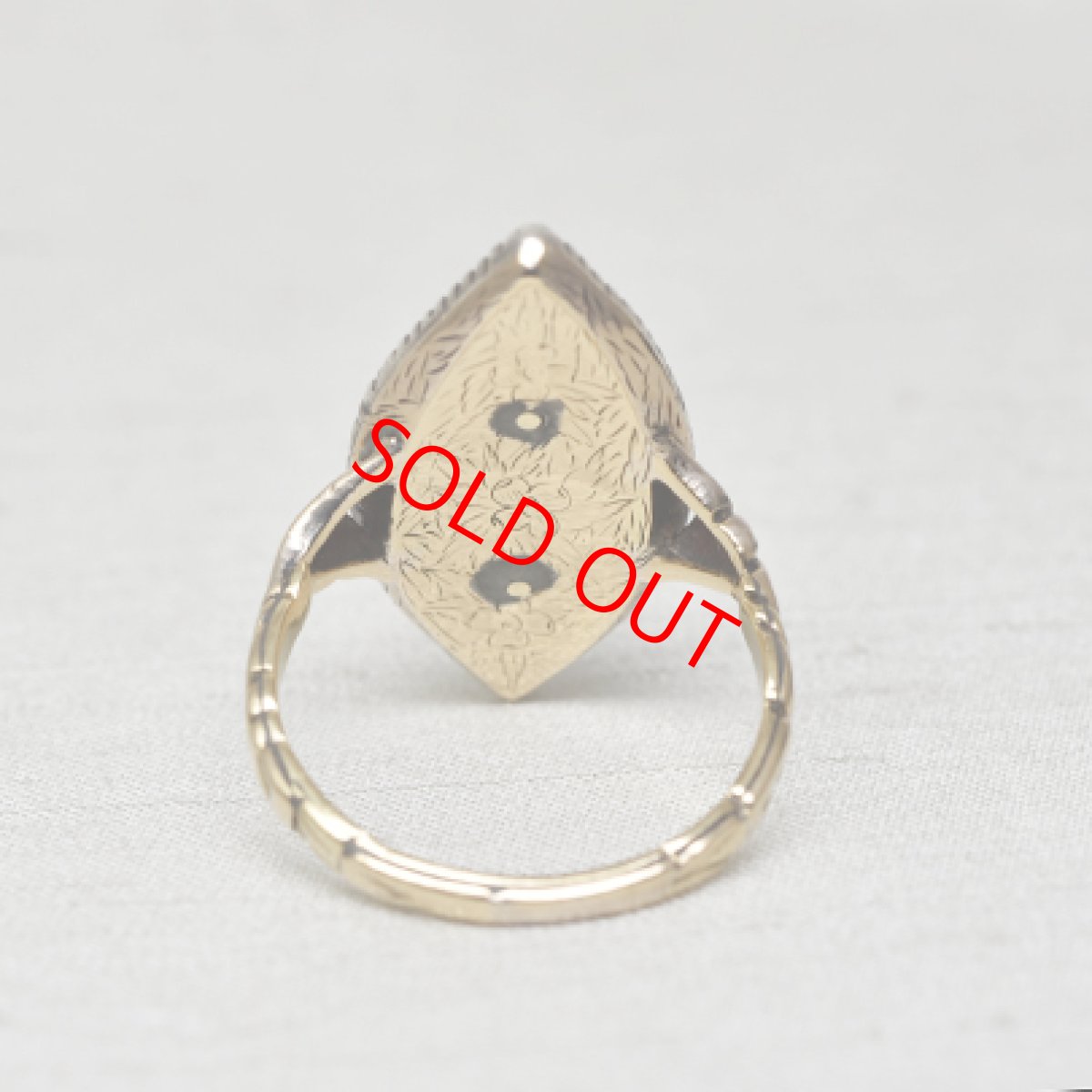 画像3: Sold 14ct・sv・ダイヤモンドリング (3)