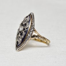 画像2: Sold 14ct・sv・ダイヤモンドリング (2)