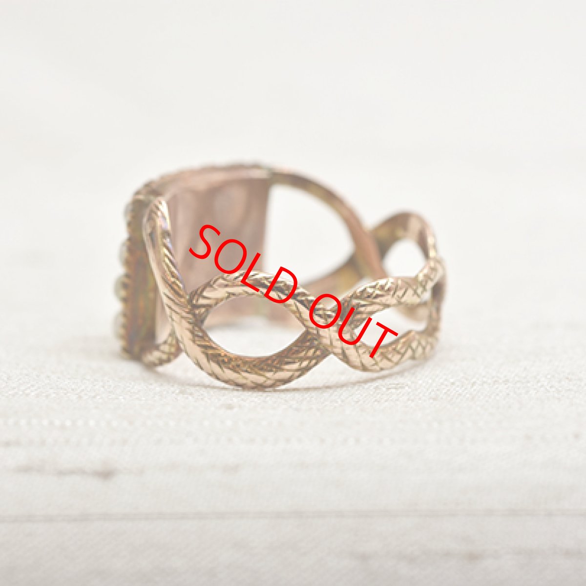 画像3: GOLD.ガーネット・パールリング  (3)