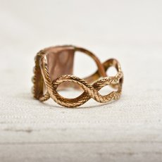 画像3: GOLD.ガーネット・パールリング  (3)