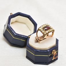 画像7: GOLD.ガーネット・パールリング  (7)