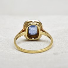 画像3: 18ct.サファイア・ダイヤモンドリング (3)