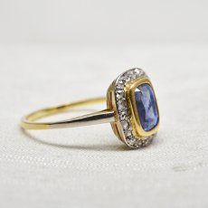 画像4: 18ct.サファイア・ダイヤモンドリング (4)