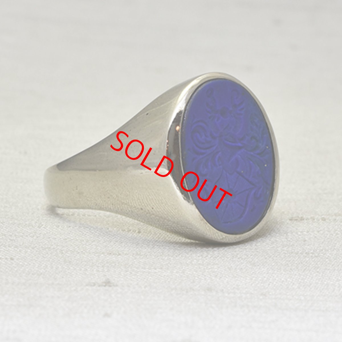 画像5: WG.ラピスラズリ インタリオリング (5)