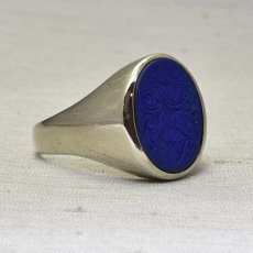 画像5: WG.ラピスラズリ インタリオリング (5)