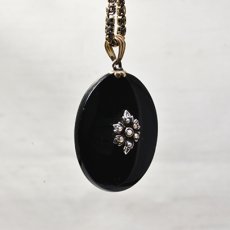 画像6: 14ctゴールド・シルバー・パール・グラスペンダント (6)