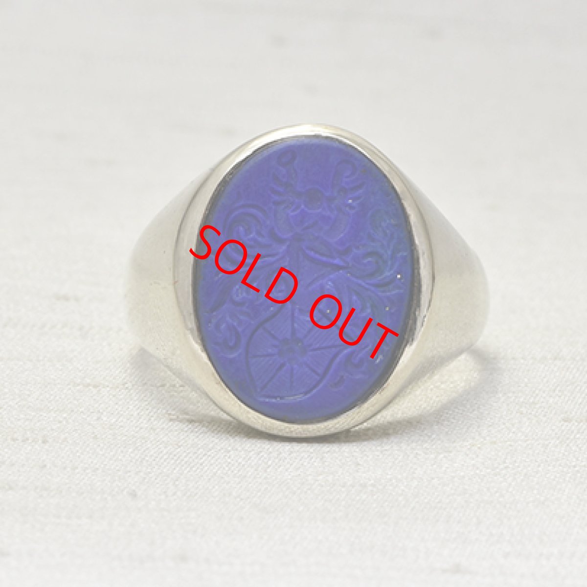 画像1: WG.ラピスラズリ インタリオリング (1)